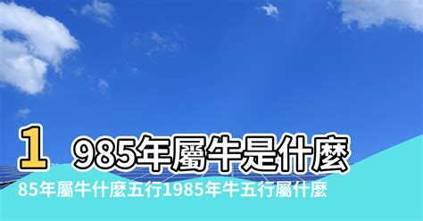 1985屬什麼|1985年屬什麼生肖：1985年屬牛的五行是什麼